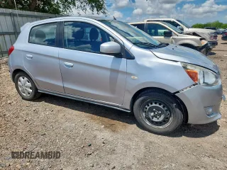 2014 Mitsubishi Mirage DE with VIN ML32A3HJ5EH013813, listed as a Copart auction lot 62671415 with 145,712 mi miles and Salvage title. Bid and sale history available at DreamBid. Image 4.