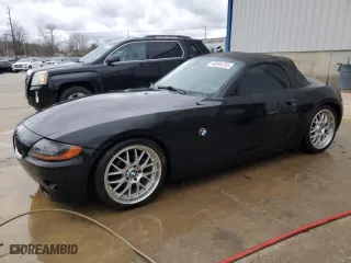 2003 BMW Z4 2.5i with VIN 4USBT33413LR63440, listed as a Copart auction lot 49595295 with 119,717 mi miles and Salvage Title. Bid and sale history available at carsss.com. Image 1.