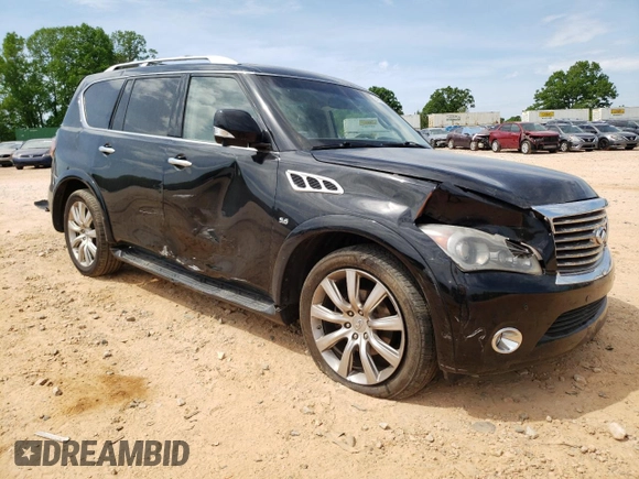 2014 Infiniti QX80 z VIN JN8AZ2NF4E9553258, wystawiony jako Copart lot #54238315 z przebiegiem 223 363 mil mil oraz Szkoda całkowita • Salvage title. Historia ofert i sprzedaży dostępna na DreamBid. Obrazek 4.