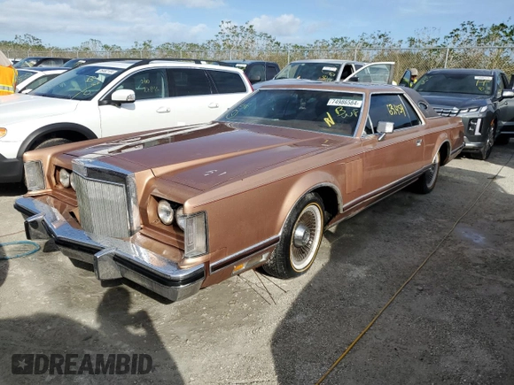 1978 Lincoln Continental with VIN 8Y89A867542, listed as a Copart auction lot 74986584 with 63,459 mi miles and Non Repairable. Bid and sale history available at DreamBid. Image 1.