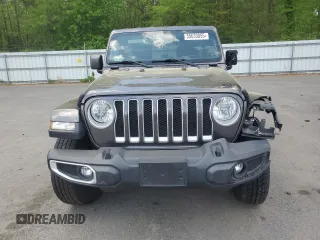2019 Jeep Wrangler Unlimited Sahara with VIN 1C4HJXEN1KW504490, listed as a Copart auction lot 55633055 with 81,444 mi miles and Salvage Title. Bid and sale history available at DreamBid. Image 5.