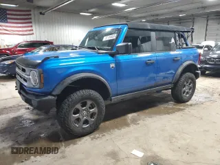 2023 Ford Bronco z VIN 1FMDE5BH0PLB56286, wystawiony jako Copart lot #57166655 z przebiegiem 45 216 mil mil oraz Szkoda całkowita • Salvage title. Historia ofert i sprzedaży dostępna na DreamBid. Obrazek 1.