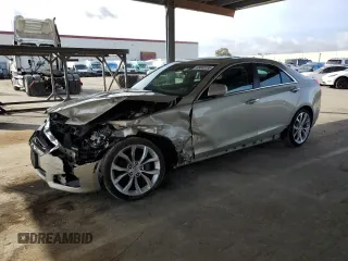 2014 Cadillac ATS Performance with VIN 1G6AC5S38E0174683, listed as a Copart auction lot 49803135 with 0 mi miles and Salvage Title. Bid and sale history available at carsss.com. Image 1.