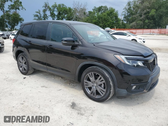 2020 Honda Passport EX-L with VIN 5FNYF7H51LB004574, listed as a Copart auction lot 58375235 with 45,227 mi miles and Non repairable. Bid and sale history available at DreamBid. Image 4.