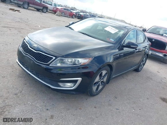 2013 Kia Optima Hybrid EX with VIN KNAGM4AD3D5046911, listed as a IAAI auction lot 41505332 with 85,305 mi miles. Bid and sale history available at carsss.com. Image 2.