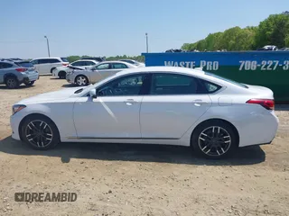 2017 Genesis G80 3.8L with VIN KMHGN4JE4HU169181, listed as a IAAI auction lot 41991011 with 78,470 mi miles. Bid and sale history available at carsss.com. Image 14.