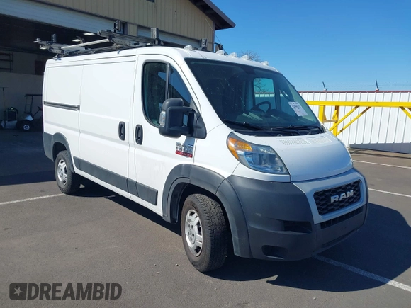 2019 Ram ProMaster Cargo with VIN 3C6TRVAG8KE500145, listed as a IAAI auction lot 42046332 with 216,872 mi miles and . Bid and sale history available at DreamBid. Image 1.