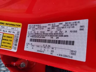 2023 Ford Bronco z VIN 1FMEE5DP4PLB13904, wystawiony jako Copart lot #56490175 z przebiegiem 29 141 mil mil oraz Szkoda całkowita • Salvage title. Historia ofert i sprzedaży dostępna na DreamBid. Obrazek 14.