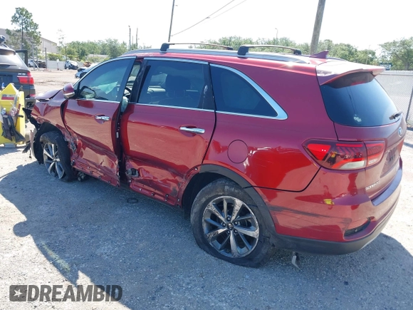 2019 Kia Sorento EX Sport with VIN 5XYPH4A50KG464007, listed as a IAAI auction lot 41999034 with 157,571 mi miles and . Bid and sale history available at DreamBid. Image 3.
