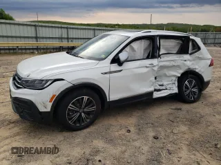 2024 Volkswagen Tiguan Wolfsburg Edition with VIN 3VVAB7AXXRM231633, listed as a Copart auction lot 52756085 with 1,387 mi miles and Salvage title. Bid and sale history available at DreamBid. Image 1.