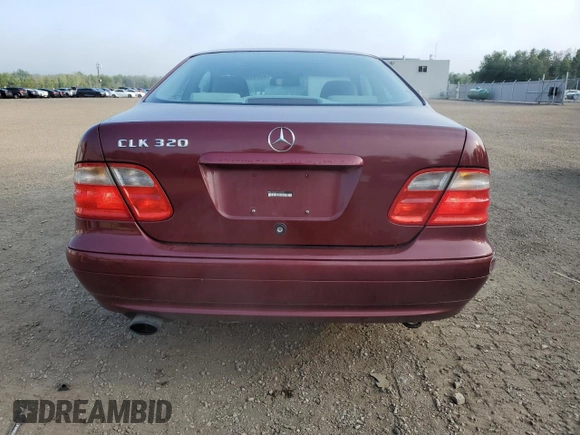 2000 Mercedes-Benz CLK 320/430 with VIN WDBLJ65G9YF120499, listed as a Copart auction lot 65742024 with 223,013 mi miles and Clean Title. Bid and sale history available at DreamBid. Image 6.
