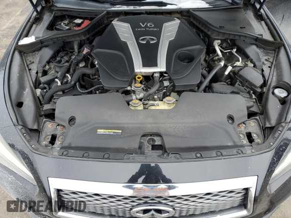 2017 Infiniti Q50 3.0t Sport with VIN JN1EV7AR5HM833409, listed as a Copart auction lot 46277465 with 58,628 mi miles and Salvage Title. Bid and sale history available at carsss.com. Image 11.