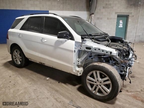 2018 Mercedes-Benz GLE with VIN 4JGDA5HB8JB160811, listed as a Copart auction lot 87451694 with 91,617 mi miles and Salvage Title. Bid and sale history available at carsss.com. Image 4.