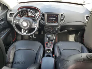 2021 Jeep Compass Trailhawk with VIN 3C4NJDDB1MT598484, listed as a Copart auction lot 55997655 with 25,257 mi miles and Salvage title. Bid and sale history available at DreamBid. Image 8.