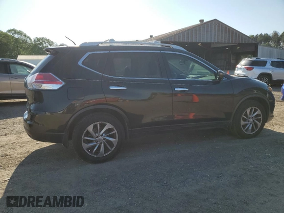 2014 Nissan Rogue SL with VIN 5N1AT2MT1EC797579, listed as a Copart auction lot 52165135 with 167,189 mi miles and Salvage Title. Bid and sale history available at carsss.com. Image 3.