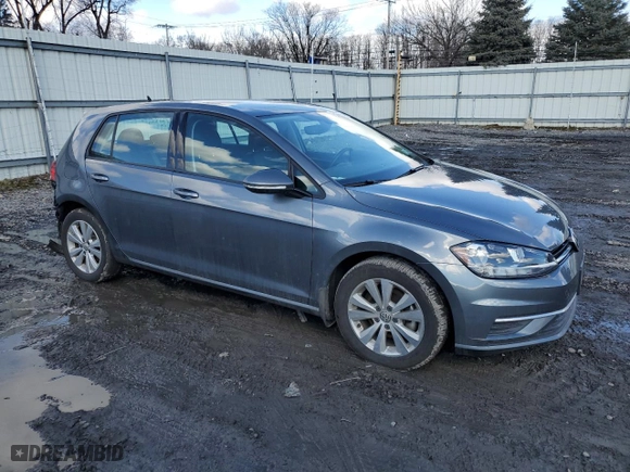 2021 Volkswagen Golf TSI with VIN 3VWG57AU8MM007756, listed as a Copart auction lot 48037885 with 56,452 mi miles and Salvage Title. Bid and sale history available at carsss.com. Image 4.