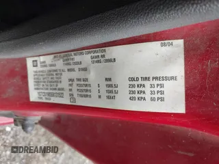 2005 GMC Canyon z VIN 1GTCS198558131522, wystawiony jako IAAI lot #42356164 z przebiegiem 347 792 mil mil oraz . Historia ofert i sprzedaży dostępna na DreamBid. Obrazek 9.
