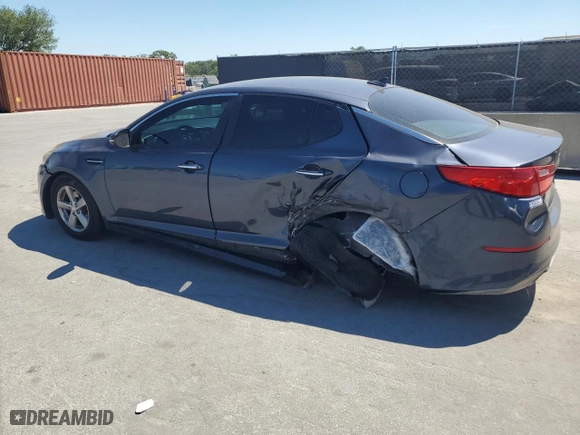 2015 Kia Optima LX with VIN 5XXGM4A73FG487272, listed as a Copart auction lot 50742005 with 100,322 mi miles and Non Repairable. Bid and sale history available at carsss.com. Image 2.