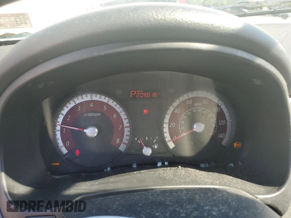 2010 Kia Rio LX with VIN KNADH4A31A6635895, listed as a Copart auction lot 61308434 with 209,016 mi miles and Salvage Title. Bid and sale history available at carsss.com. Image 9.
