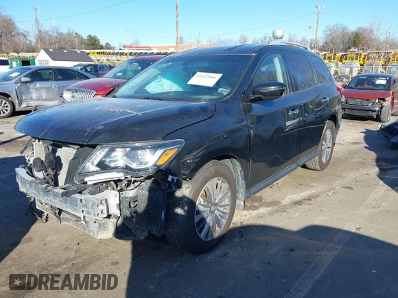 2020 Nissan Pathfinder S with VIN 5N1DR2AN0LC647977, listed as a IAAI auction lot 41442581 with 27,202 mi miles. Bid and sale history available at carsss.com. Image 17.