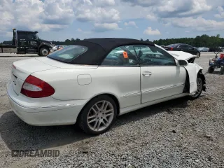 2008 Mercedes-Benz CLK 350 with VIN WDBTK56F68F253444, listed as a Copart auction lot 62065344 with 138,842 mi miles and Salvage title. Bid and sale history available at DreamBid. Image 3.