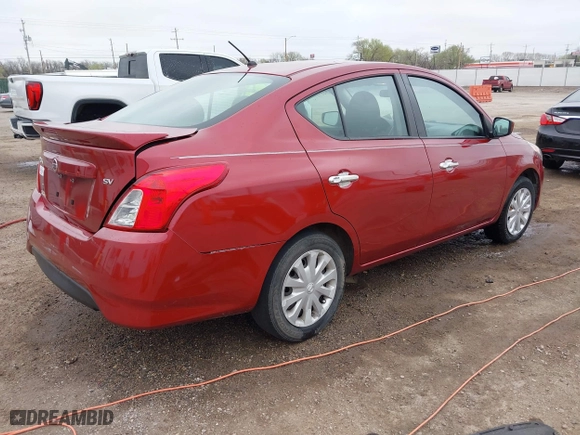 2019 Nissan Versa Sedan SV with VIN 3N1CN7AP7KL858724, listed as a IAAI auction lot 41895626 with 103,992 mi miles. Bid and sale history available at carsss.com. Image 4.