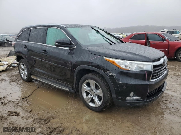 2015 Toyota Highlander Limited with VIN 5TDDKRFH8FS206895, listed as a Copart auction lot 44182455 with 85,927 mi miles and Salvage Title. Bid and sale history available at carsss.com. Image 4.