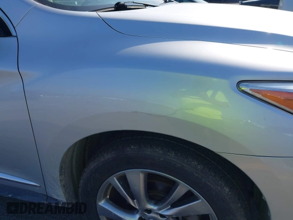 2013 Infiniti JX35 with VIN 5N1AL0MN5DC344635, listed as a IAAI auction lot 42150132 with 193,293 mi miles. Bid and sale history available at carsss.com. Image 6.