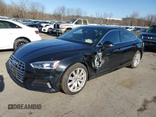 2018 Audi A5 Sportback Premium Plus with VIN WAUBNCF57JA113127, listed as a Copart auction lot 46731393 with 22,266 mi miles. Bid and sale history available at carsss.com. Image 1.