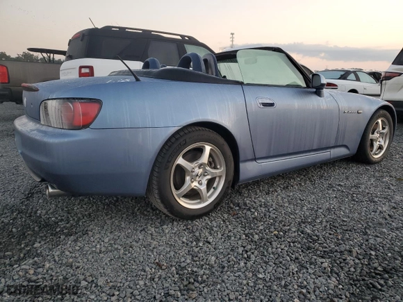 2002 Honda S2000 with VIN JHMAP11442T000350, listed as a Copart auction lot 75118004 with 109,061 mi miles and Salvage Title. Bid and sale history available at carsss.com. Image 3.