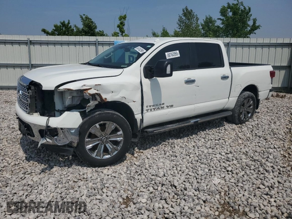 2018 Nissan Titan SV with VIN 1N6AA1E5XJN509882, listed as a Copart auction lot 60162995 with 149,352 mi miles and Salvage title. Bid and sale history available at DreamBid. Image 1.