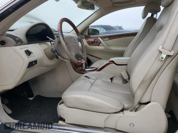 2004 Mercedes-Benz CL 500/600 with VIN WDBPJ75J94A040257, listed as a Copart auction lot 55802635 with 83,180 mi miles and Clean Title. Bid and sale history available at DreamBid. Image 7.