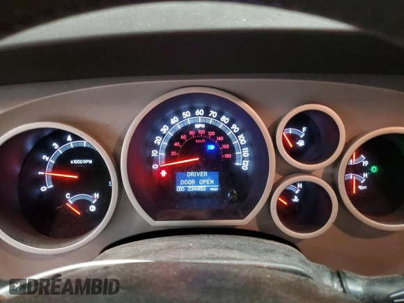 2008 Toyota Tundra 4WD Truck LTD with VIN 5TFDV58118X078979, listed as a Copart auction lot 52760265 with 234,853 mi miles and Salvage Title. Bid and sale history available at carsss.com. Image 9.