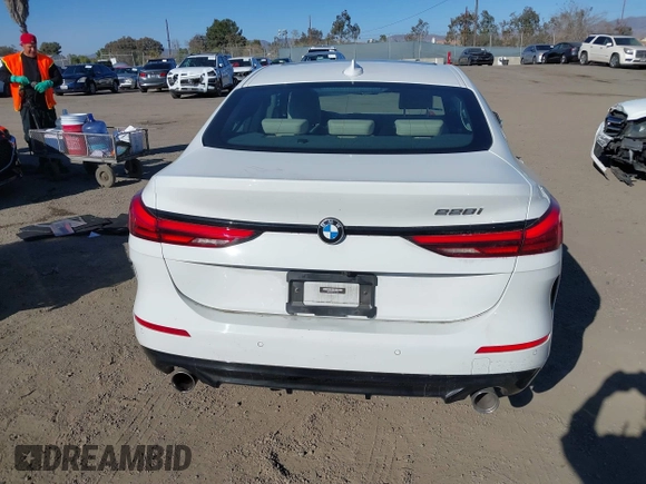2023 BMW 2 Series 228i with VIN WBA53AK09P7M14294, listed as a IAAI auction lot 41368056 with 9,601 mi miles. Bid and sale history available at carsss.com. Image 16.