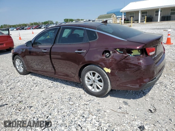 2017 Kia Optima LX with VIN 5XXGT4L39HG159354, listed as a Copart auction lot 51959355 with 61,061 mi miles and Salvage title. Bid and sale history available at DreamBid. Image 2.