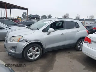 2015 Chevrolet Trax LTZ with VIN 3GNCJTSB7FL235895, listed as a IAAI auction lot 41279161 with 158,877 mi miles. Bid and sale history available at carsss.com. Image 14.