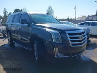 2015 Cadillac Escalade Luxury with VIN 1GYS3MKJ2FR518865, listed as a IAAI auction lot 41890235 with 156,849 mi miles. Bid and sale history available at carsss.com. Image 1.