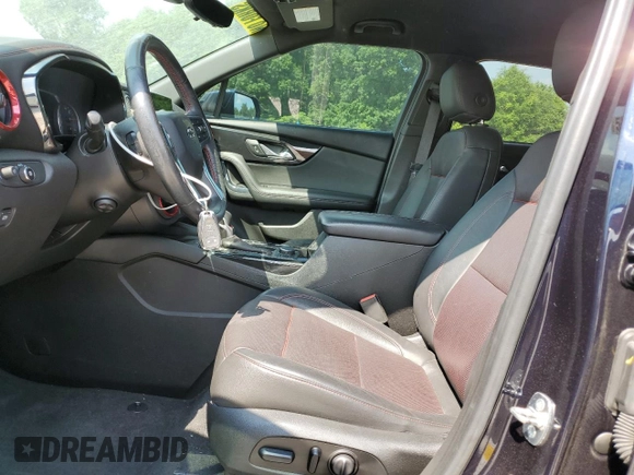 2020 Chevrolet Blazer RS with VIN 3GNKBERS2LS602195, listed as a Copart auction lot 59052535 with 81,371 mi miles and Salvage title. Bid and sale history available at DreamBid. Image 7.