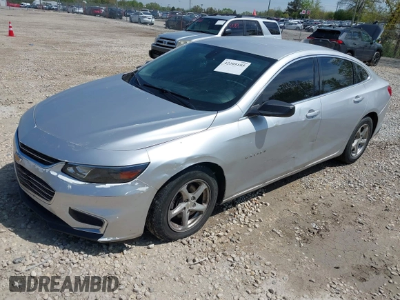 2016 Chevrolet Malibu LS with VIN 1G1ZB5STXGF266695, listed as a IAAI auction lot 42205185 with 166,139 mi miles and . Bid and sale history available at carsss.com. Image 2.