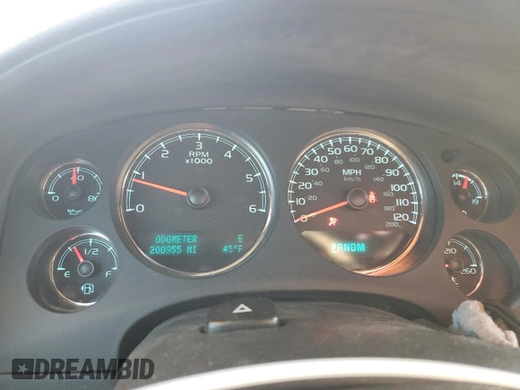 2012 Chevrolet Tahoe LS with VIN 1GNSCAE05CR202824, listed as a Copart auction lot 41580175 with 200,955 mi miles and Salvage title. Bid and sale history available at DreamBid. Image 9.