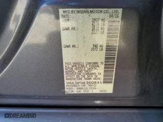 2016 Nissan Altima 2.5 SR with VIN 1N4AL3AP5GN360845, listed as a Copart auction lot 53666605 with 217,852 mi miles and Salvage Title. Bid and sale history available at carsss.com. Image 12.
