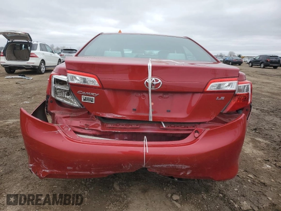 2012 Toyota Camry L with VIN 4T4BF1FK8CR267178, listed as a Copart auction lot 50821945 with 58,131 mi miles and Salvage Title. Bid and sale history available at carsss.com. Image 6.