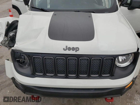 2021 Jeep Renegade Trailhawk z VIN ZACNJDC19MPM30234, wystawiony jako Copart lot #66167334 z przebiegiem 46 075 mil mil oraz Szkoda całkowita • Salvage title. Historia ofert i sprzedaży dostępna na DreamBid. Obrazek 12.