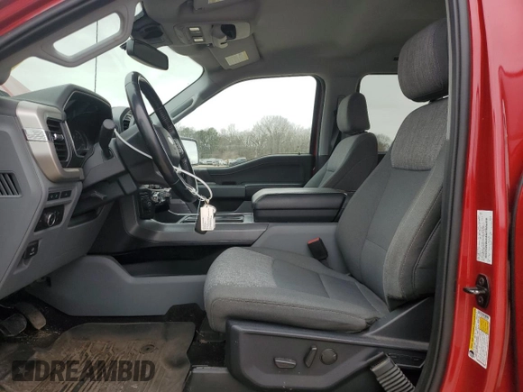 2021 Ford F-150 XL with VIN 1FTFW1E51MKE79591, listed as a Copart auction lot 48353305 with 104,627 mi miles and Salvage Title. Bid and sale history available at carsss.com. Image 7.