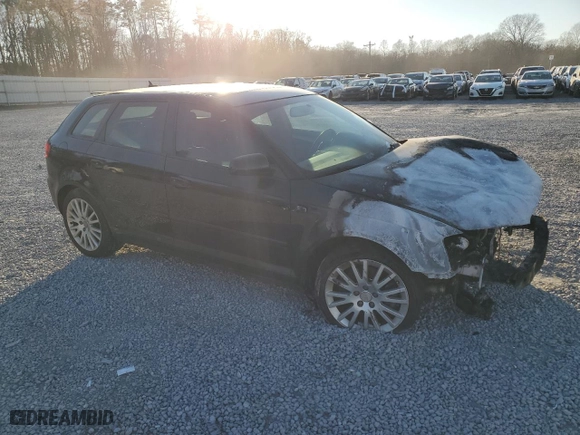 2007 Audi A3 with VIN WAUNF78P47A133327, listed as a Copart auction lot 46684275 with 0 mi miles and Salvage Title. Bid and sale history available at carsss.com. Image 4.