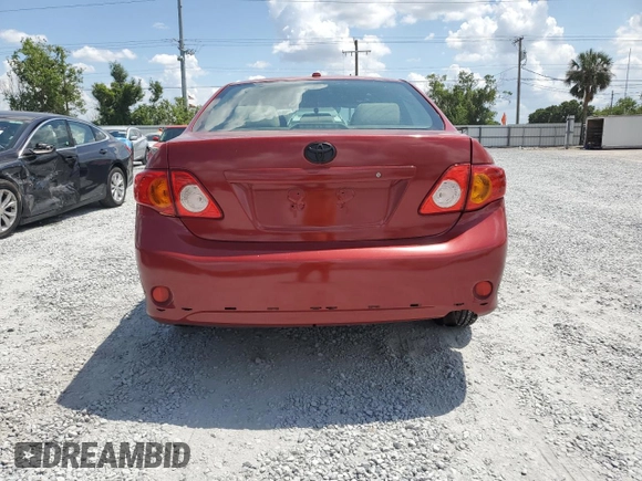 2009 Toyota Corolla with VIN JTDBL40E79J035516, listed as a Copart auction lot 55208005 with 192,271 mi miles and Salvage Title. Bid and sale history available at carsss.com. Image 6.