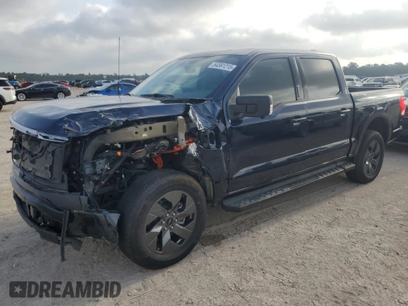 2024 Ford F-150 Lightning Flash with VIN 1FT6W3L7XRWG19735, listed as a Copart auction lot 54361215 with 7,764 mi miles and Salvage Title. Bid and sale history available at DreamBid. Image 1.