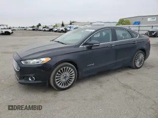 2014 Ford Fusion Titanium Hybrid with VIN 3FA6P0RU3ER219947, listed as a Copart auction lot 53566235 with 186,846 mi miles and Salvage Title. Bid and sale history available at carsss.com. Image 1.