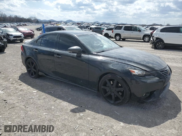 2014 Lexus IS 350 with VIN JTHBE1D29E5005055, listed as a Copart auction lot 49089765 with 159,146 mi miles and Salvage Title. Bid and sale history available at carsss.com. Image 4.
