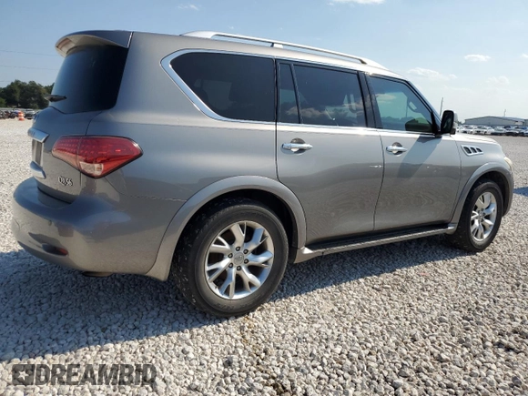 2011 Infiniti QX56 8-passenger with VIN JN8AZ2ND7B9701235, listed as a Copart auction lot 65757794 with 181,688 mi miles and Clean Title. Bid and sale history available at carsss.com. Image 3.